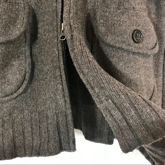 Banana Republic Men's Wool/Cashmere Cardigan Mock - Picture 3 of 7